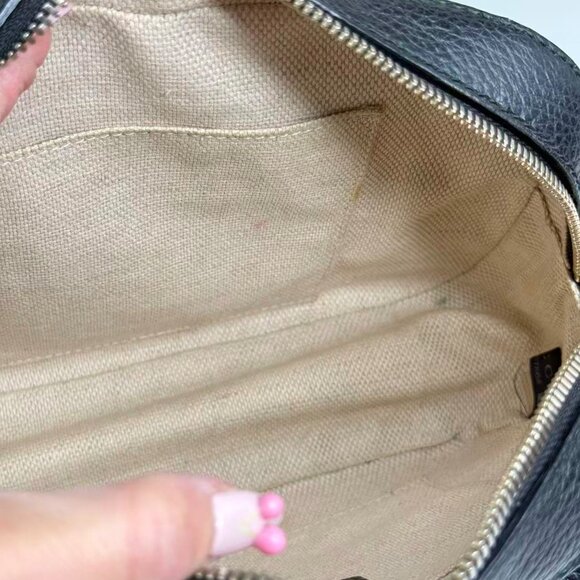 Gucci Soho Crossbody Bag White & Black Bi Color Shoulder Bag - Picture 8 of 9